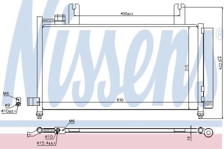 AC condenser NISSENS 940328