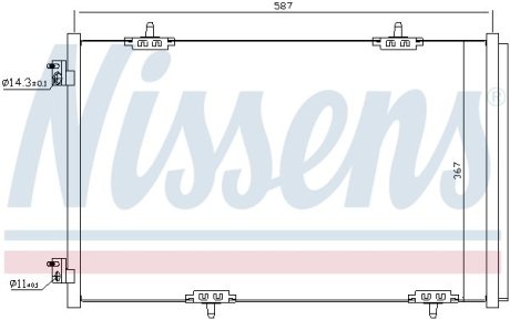 Радиатор кондиционера NISSENS 940333