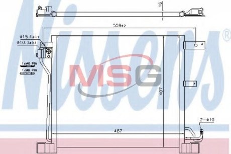 Конденсатор без хладогена NISSENS 940338