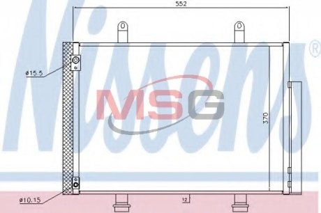 Конденсатор без хладогена NISSENS 940356