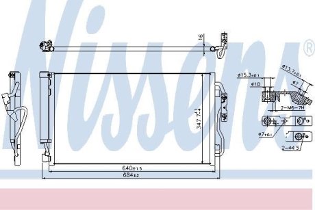 Радіатор кондиціонера First Fit NISSENS 940357