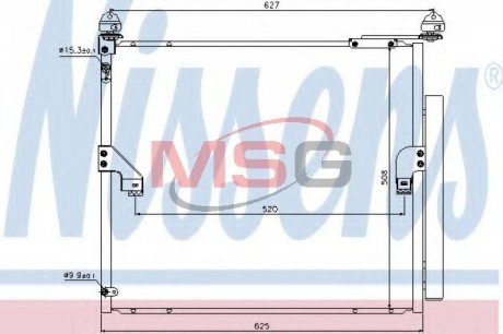 Радіатор кондиціонера (з осушувачем) NISSENS 940367