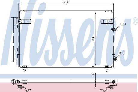 Конденсатор, кондиционер NISSENS 940368