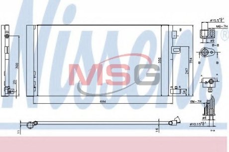 Конденсатор, кондиционер NISSENS 940381