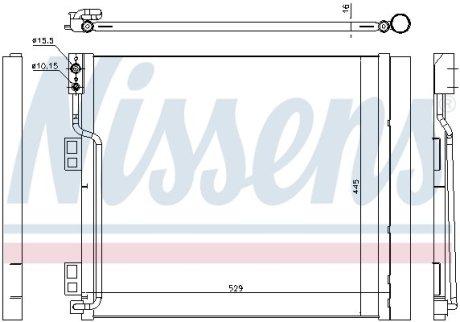 Конденсатор, кондиционер NISSENS 940386