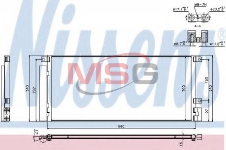 Конденсатор, кондиционер NISSENS 940388