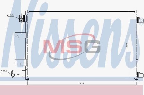 Конденсатор без хладогена NISSENS 940402