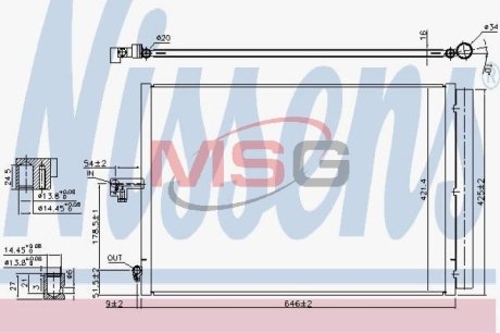 Конденсатор, кондиционер NISSENS 940412