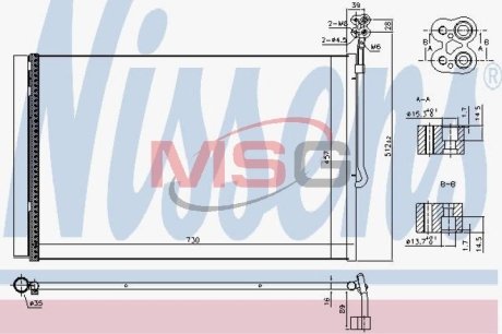 Конденсатор, кондиционер NISSENS 940415