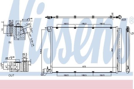 Конденсатор, кондиционер NISSENS 940432