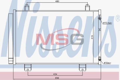 Конденсатор, кондиционер NISSENS 940434