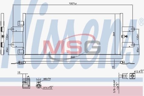 Конденсатор, кондиционер NISSENS 940440