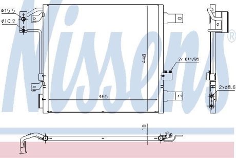 Конденсатор, кондиционер NISSENS 940441