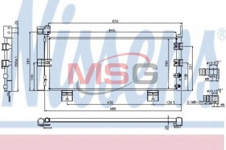 Радіатор кондиціонера NISSENS 940450