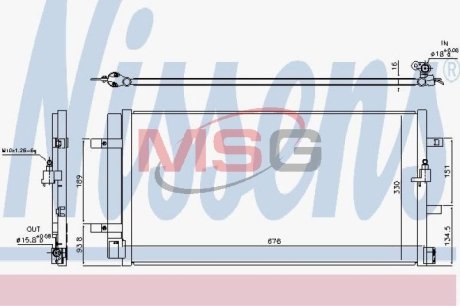 Радиатор кондиционера First Fit NISSENS 940453