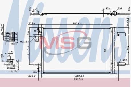 Конденсатор, кондиционер NISSENS 940458