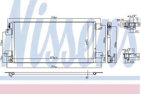 Конденсатор, кондиционер NISSENS 940460