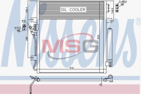 Конденсатор без хладогена NISSENS 940461