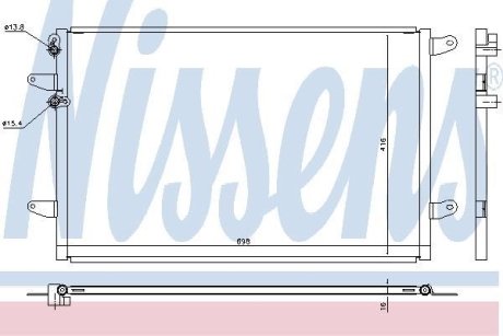 Радіатор кондиціонера NISSENS 940491