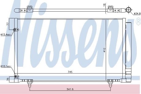 Конденсатор, кондиционер NISSENS 940497