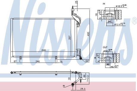 Конденсатор, кондиционер NISSENS 940515