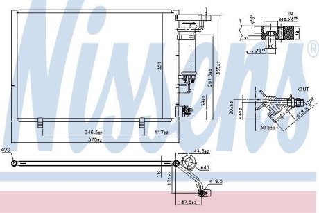 Конденсатор, кондиционер NISSENS 940524