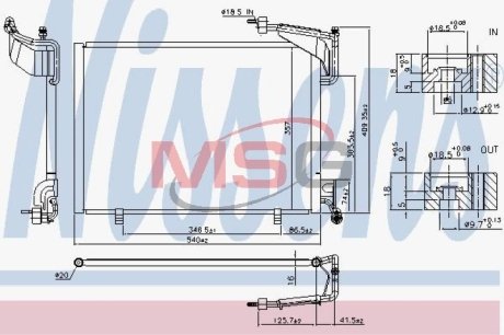 Конденсатор, кондиционер NISSENS 940528