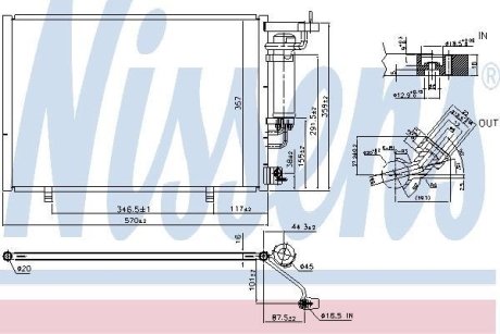 Конденсатор, кондиционер NISSENS 940531