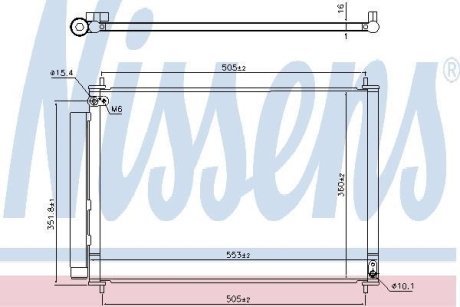 Конденсатор, кондиционер NISSENS 940537