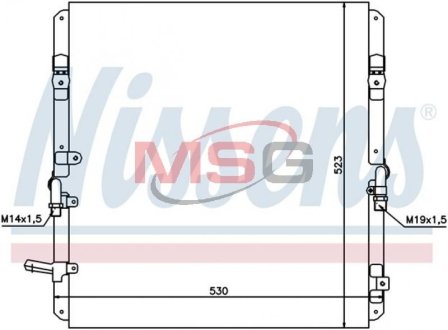 Радіатор кондиціонера NISSENS 94053