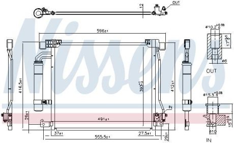 Конденсатор, кондиционер NISSENS 940555