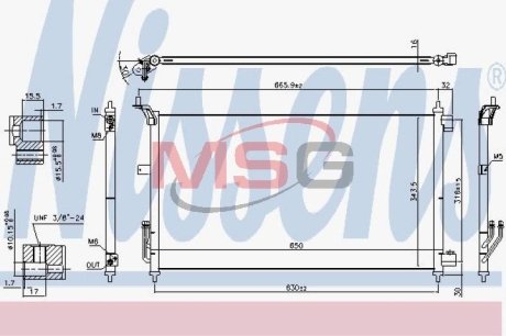 Конденсатор без хладогена NISSENS 940557