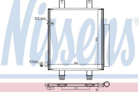 Конденсатор, кондиционер NISSENS 940561