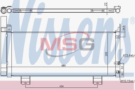 Конденсатор, кондиционер NISSENS 940571