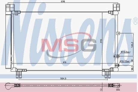 Конденсатор, кондиционер NISSENS 940572