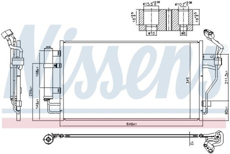 Радиатор кондиционера NISSENS 940583