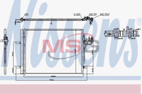 Конденсатор без хладогена NISSENS 940586