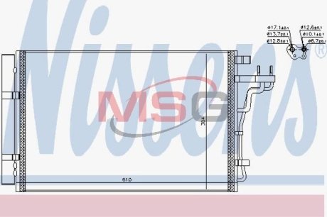 Конденсатор, кондиционер NISSENS 940607