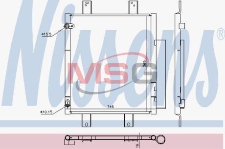 Конденсатор, кондиционер NISSENS 940612