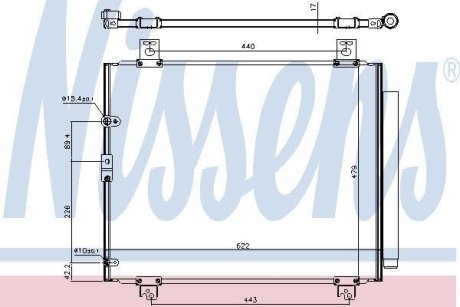 Конденсатор, кондиционер NISSENS 940625