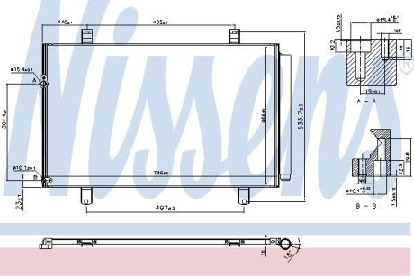 Конденсатор, кондиционер NISSENS 940649