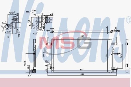 Конденсатор, кондиционер NISSENS 940694