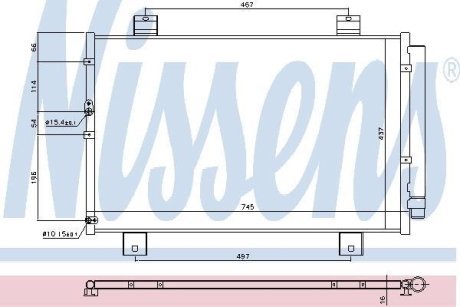 Конденсатор, кондиционер NISSENS 940697