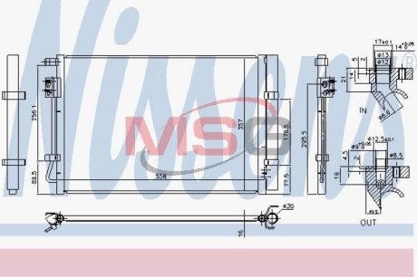 Радіатор кондиціонера NISSENS 940730