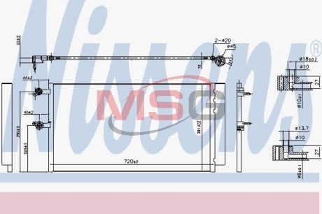 Конденсатор без хладогена NISSENS 940743