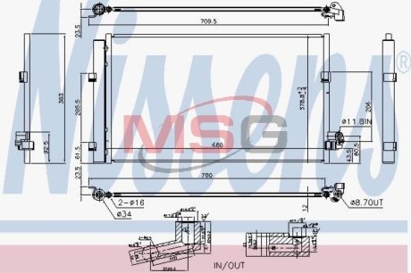 Конденсатор без хладогена NISSENS 940748