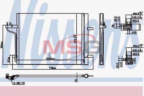 Конденсатор без хладогена NISSENS 940767