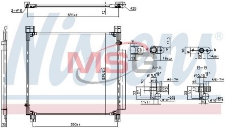 Skraplacz TOYOTA HI-LUX 15- NISSENS 940799