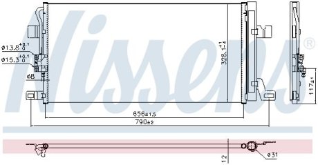 Радиатор кондиционера NISSENS 940827