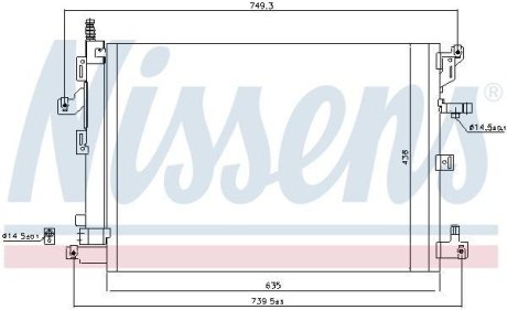 Радіатор кондиціонера First Fit NISSENS 940830